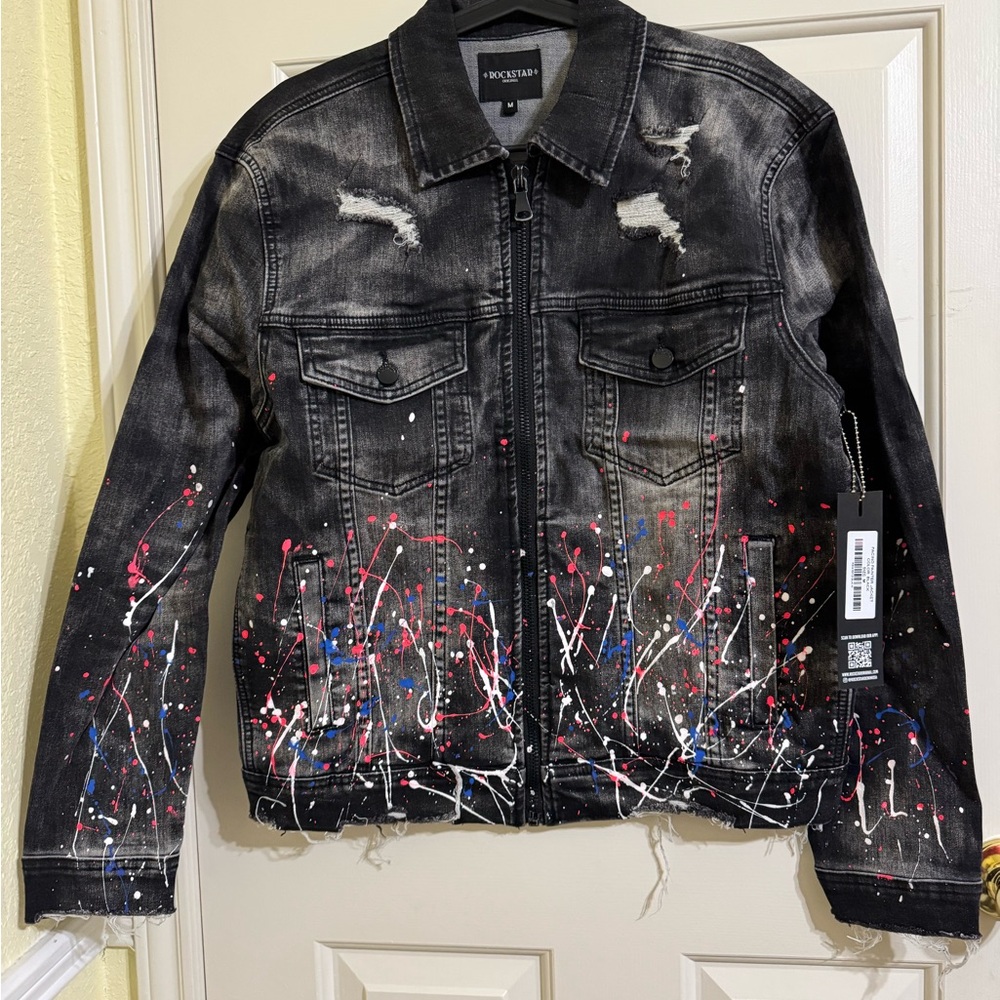 Rockstar Black Distressed Denim Jacket